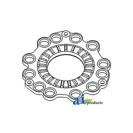 A & I Products Plate, Front PTO, w/ Fins 17.2" x17.5" x1.2" A-R41342